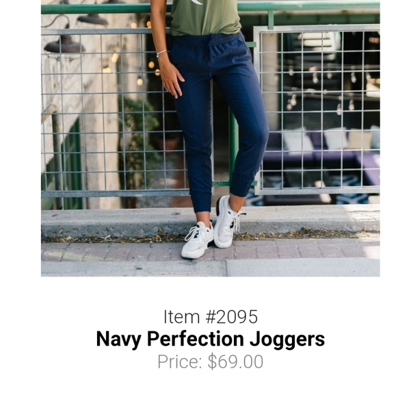 ZYIA Pants Jumpsuits Navy Perfection Joggers Poshmark